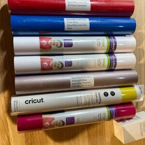 Lot of 44 Rolls of Cricut Iron-On/Heat Transfer Vinyl for Cricut, Silhouette